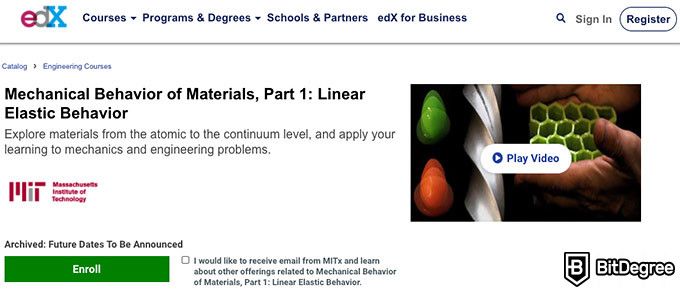 Online MIT Dersleri: Mechanical Behavior of Materials, Part 1: Linear Elastic Behavior