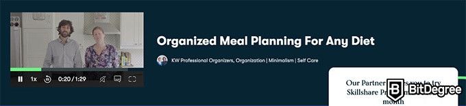 Nutrition courses online: organized meal planning for any diet.