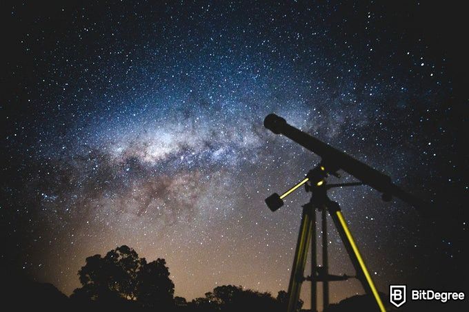 Online astronomy degree: a telescope