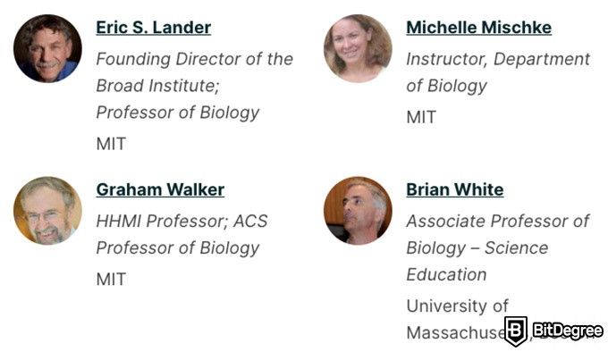 Online Biochemistry Course: Introduction To Biology Course Instructors