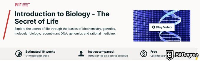 Online Biochemistry Course: Introduction To Biology Course