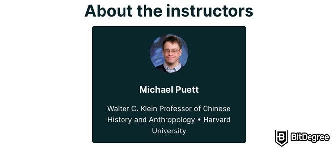 Online ethics courses: Instructor Michael Puett on edX.