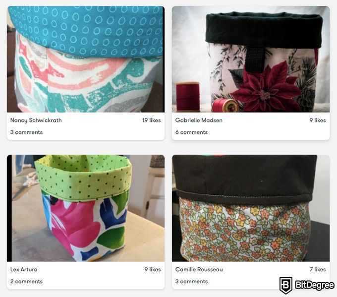 Online Fashion Design Courses: SEWING 101 Course Students' Work