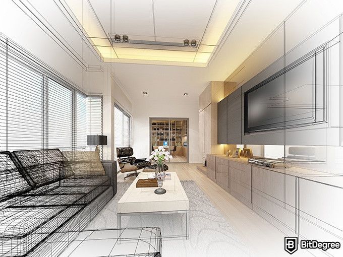 Melhor Curso de Design de Interiores Online: Projetando uma sala.