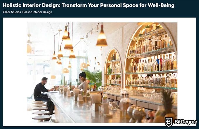 Melhor Curso de Design de Interiores Online: Design de interiores holístico.