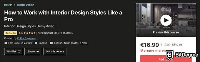 Melhor Curso de Design de Interiores Online: Como trabalhar com estilos de design de interiores como um profissional.