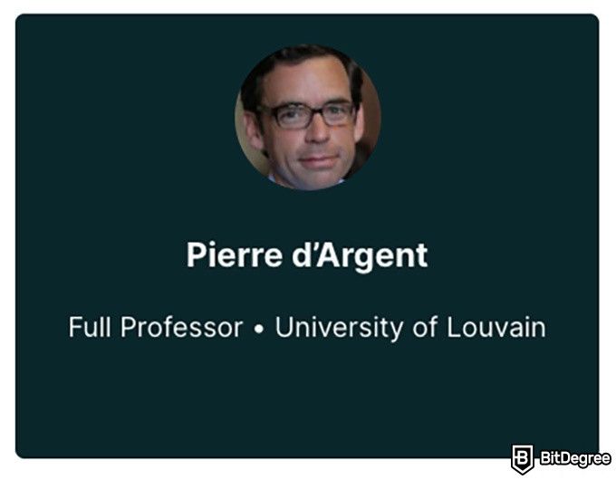 Cursos de derecho online: Pierre d'Argent.