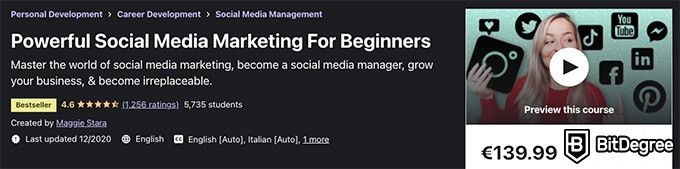 Online Social Media Courses: Powerful Social Media Marketing For Beginners Course