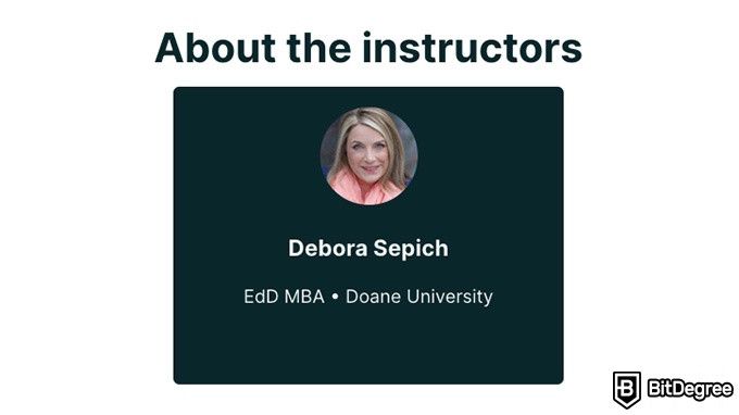 Online social sciences degree: instructor Debora Sepich on edX.
