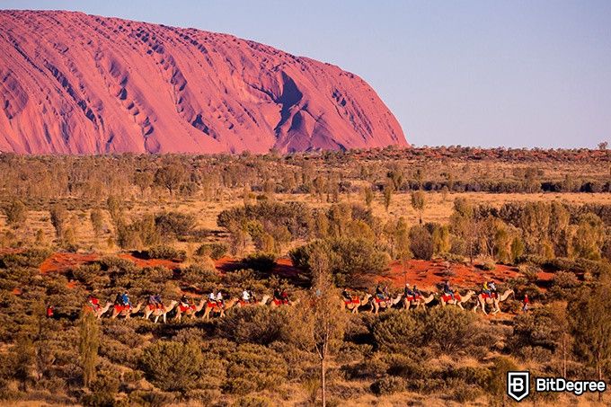 Online social sciences degree: Uluru, Australia.