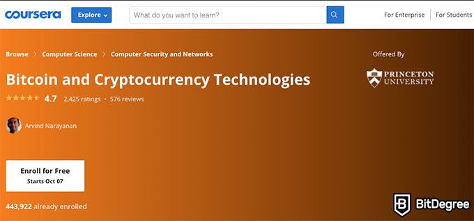 Kursus online Universitas Princeton: kursus Bitcoin dan Teknologi Cryptocurrency.