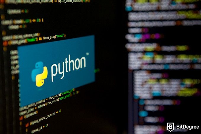 Khóa học DataCamp miễn phí: Biểu trưng Python trên màn hình máy tính.