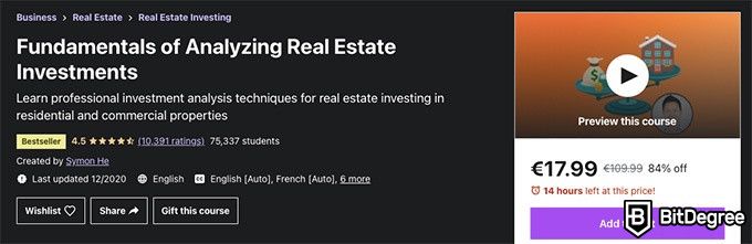Real Estate Classes Online - Fundamentals of Analyzing Real Estate Investments course