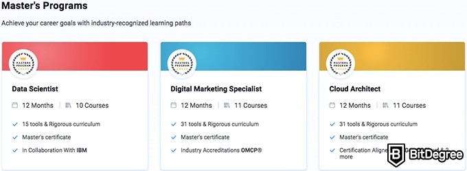 Simplilearn reviews: Master's programs.