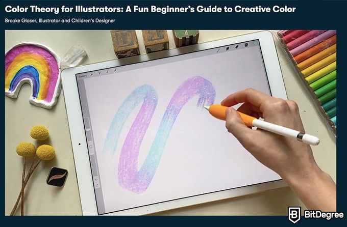 Cursos de Desenho Skillshare: Teoria das cores para ilustradores.