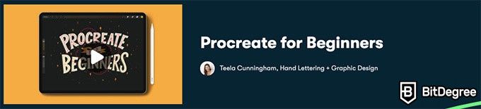 Melhores Cursos de Design Gráfico Skillshare: Procreate para iniciantes.