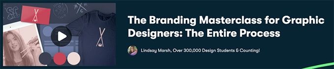 Melhores Cursos de Design Gráfico Skillshare: Masterclasse de branding para designer gráficos.