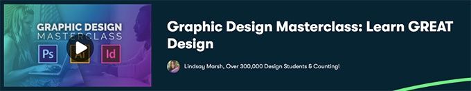 Melhores Cursos de Design Gráfico Skillshare: Masterclasse de design gráfico.