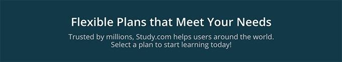 Study.com review: flexible plans to meet your needs.