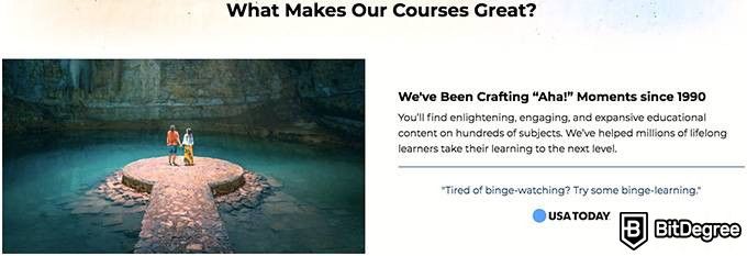 Análise de Great Courses Plus: O que torna os cursos ótimos