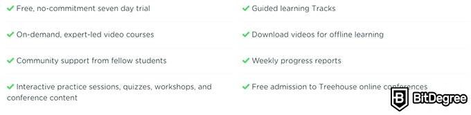 Treehouse отзывы: преимущества тарифного плана.