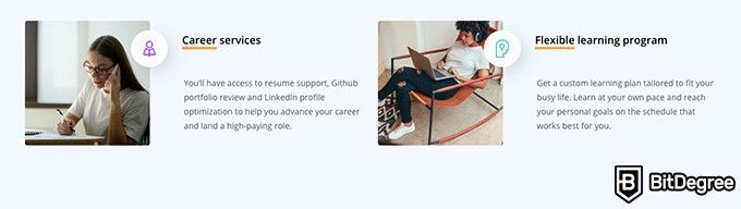 Udacity Digital Marketing: career services.