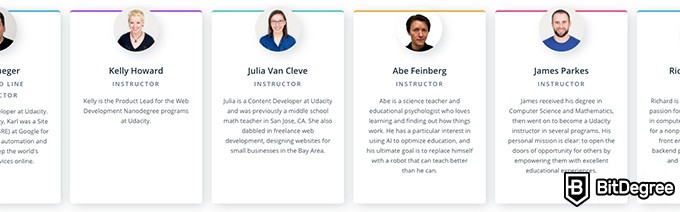 Udacity Intro to Programming: instructors.