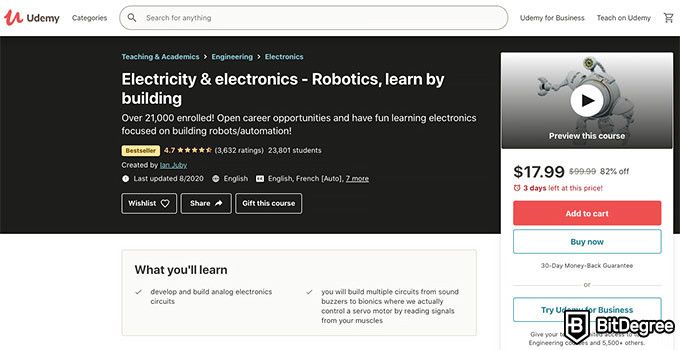 Udacity робототехника: электричество и электроника.