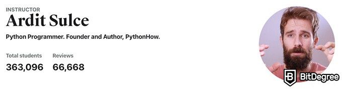 Udemy Python Course: Ardit Sulce