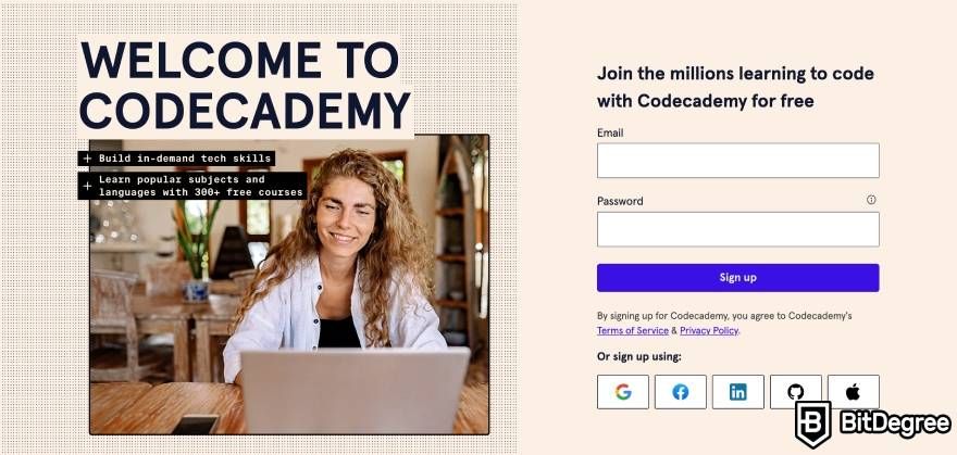 Codecademy review: welcome to Codecademy.