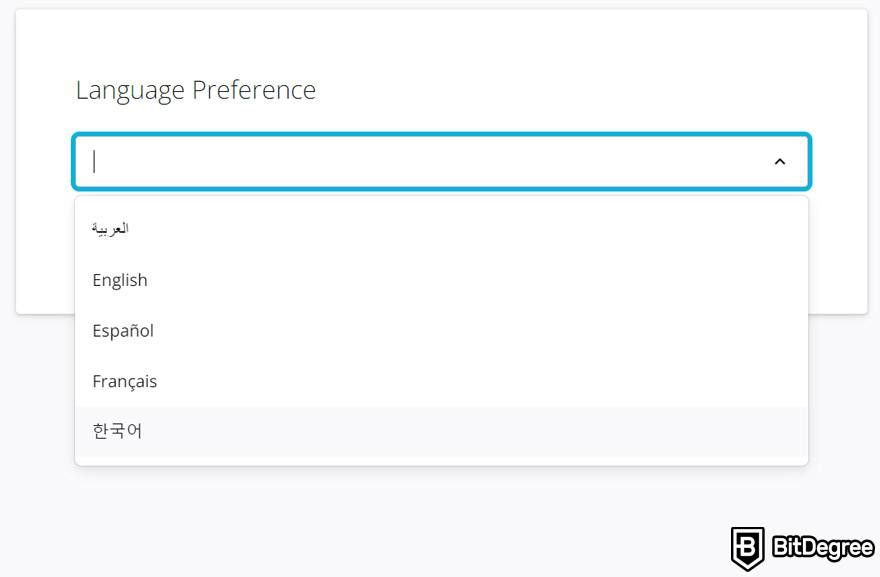 Codecademy VS Udacity: subtitle languages on Udacity.