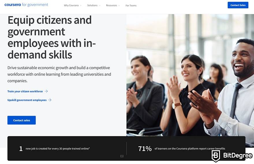 Coursera review: Coursera for Government.