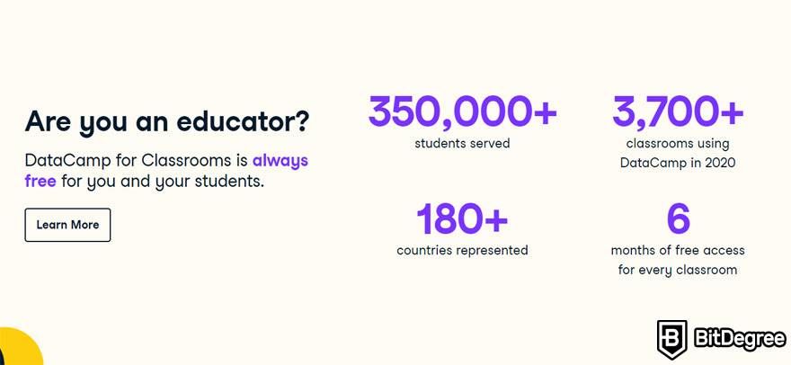 DataCamp VS Udacity: DataCamp Classrooms