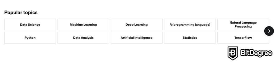 So sánh DataCamp vs Udemy: Hình 3.