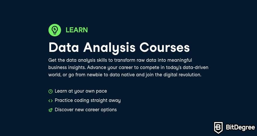 DataQuest vs DataCamp: data analysis courses on DataCamp.