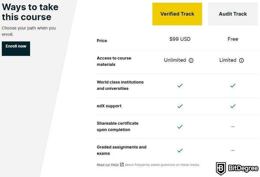 edX VS Udacity: edX pricing.