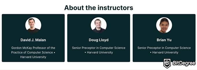 Engineering online degree: David J. Malan, Doug LLoyd and Brian Yu.