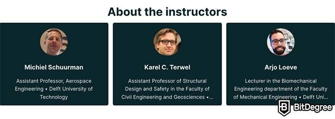 Engineering online degree: instructors Michiel Schuurman, Karel C. Terwel and Arjo Loeve.