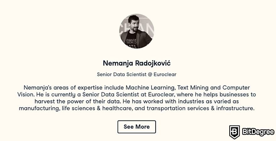 How to learn AI: Course instructor - Nemanja Radojkovic.