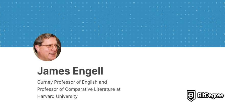 Public speaking classes online: instructor James Engell.