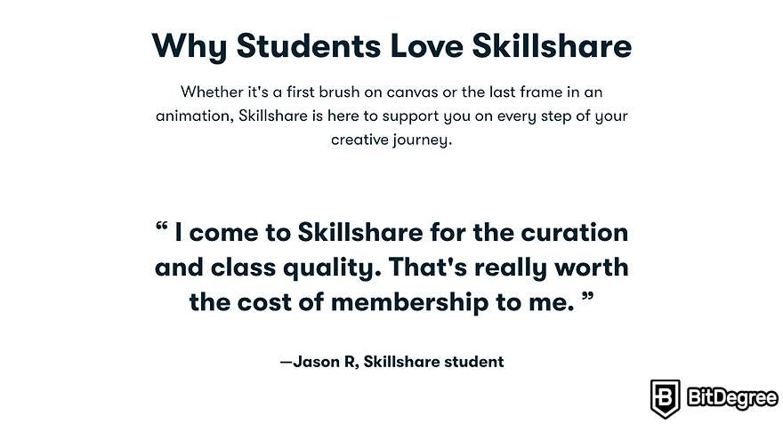 Skillshare review: other student opinions.