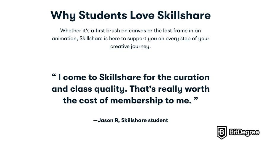 Skillshare review: other student opinions.