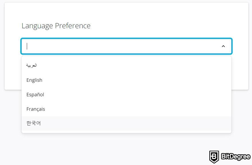 Treehouse vs Udacity: Language preferences on Udacity.