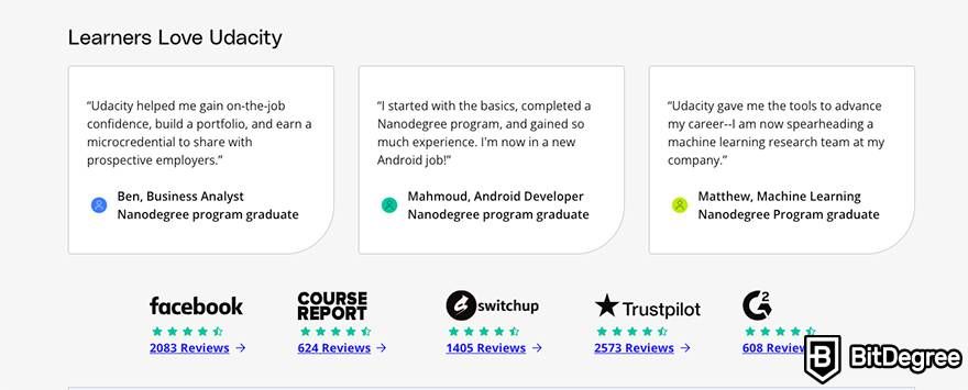 Udacity review: why learners love Udacity.