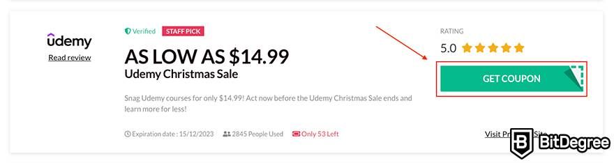 Udemy Christmas deals: coupon.
