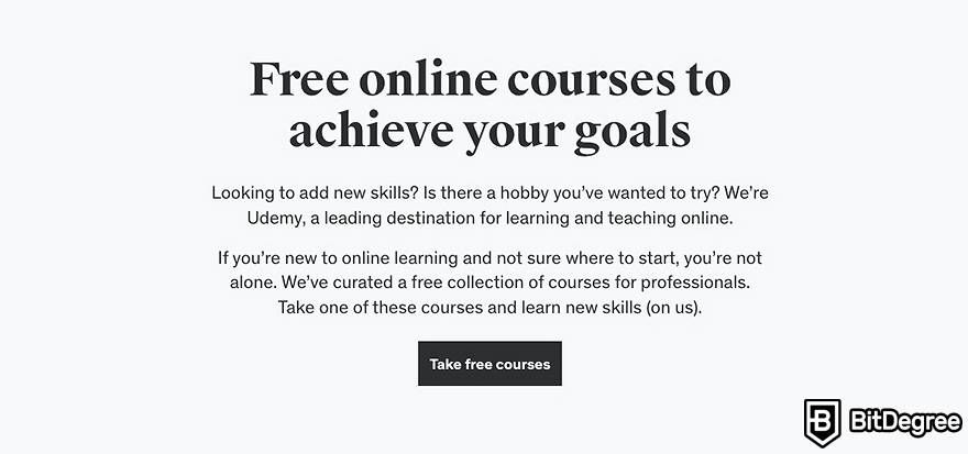 Udemy review: Free courses.